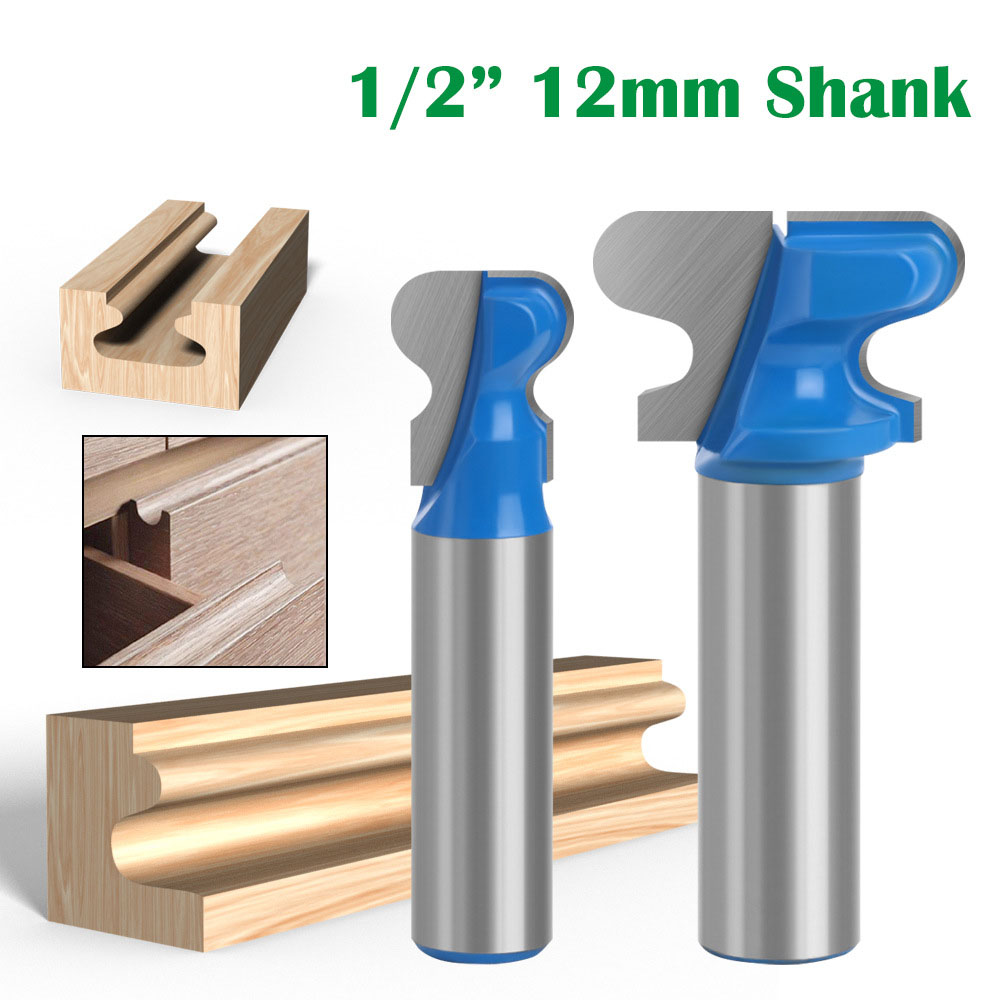 Woodworking Quotes - 1PC 1/2インチ（12.7mm）12mmシャンク ミリングカッター 木工用 ダブルフィンガールータービット 木工用