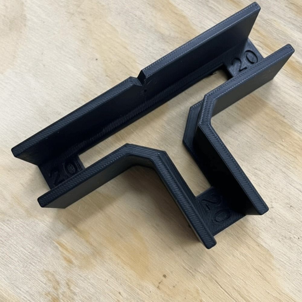 Woodworking Easy Projects - 厚みのある木製T字型ブラケット 耐久性のある工具不要の固定サポート 迅速な設置 簡単な設置 90 °