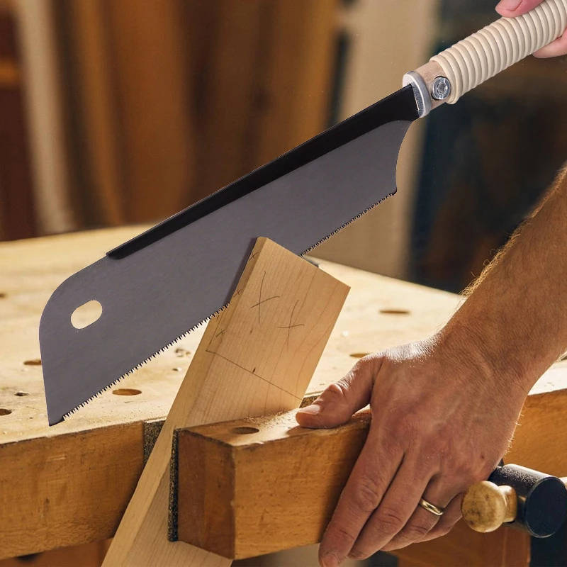 Dovetail Saw Fine - ハンドソー片面/両面 SK5 フレキシブルエッジ小型プルソー木工ツールダブテールほぞ建具まな板用