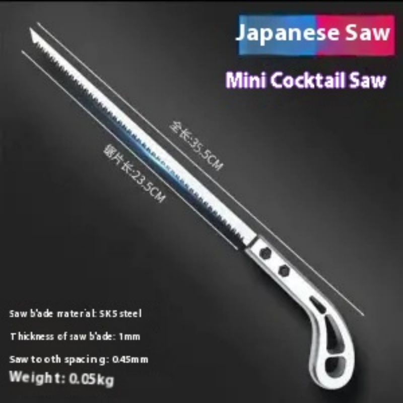 Dovetail Saw Fine - 超極細歯ハンドソー - カクテルスタイル小型弓のこ、家庭用および屋外用、超高速切断ダブテールボードソー