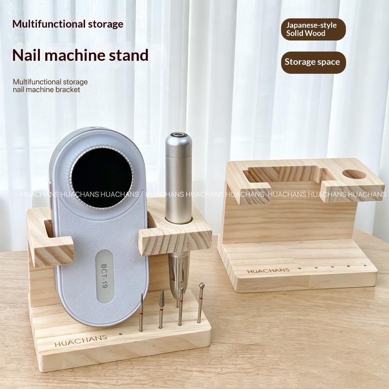 Woodworking Drill Bits - 1 個夏用ネイルドリルマシンビット木製ホルダーネイルトレーニングネイルアートアクセサリー DIY マニキュア収納ラック