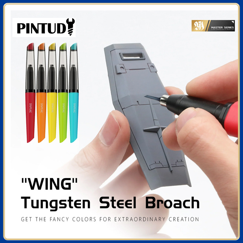 Woodworking Quotes - DSPIAE PT-TH プロ「ウィング」タングステン鋼プッシュブローチプッシュナイフハンドル DIY 彫刻ツールアセンブリモデル構築ホビーツール
