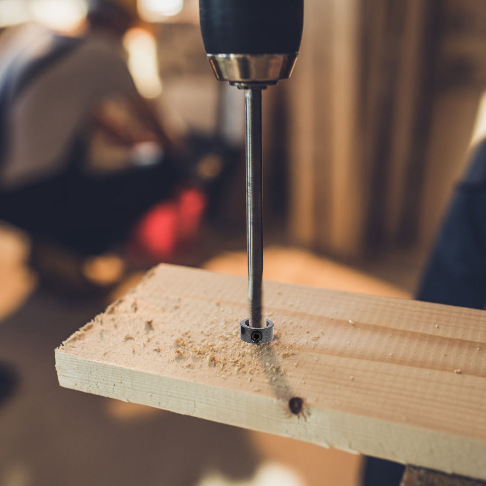 1 セットドリルビットストップカラーカーボンスチール深さ制限 - Woodworking Drill Bits のレビューと価格