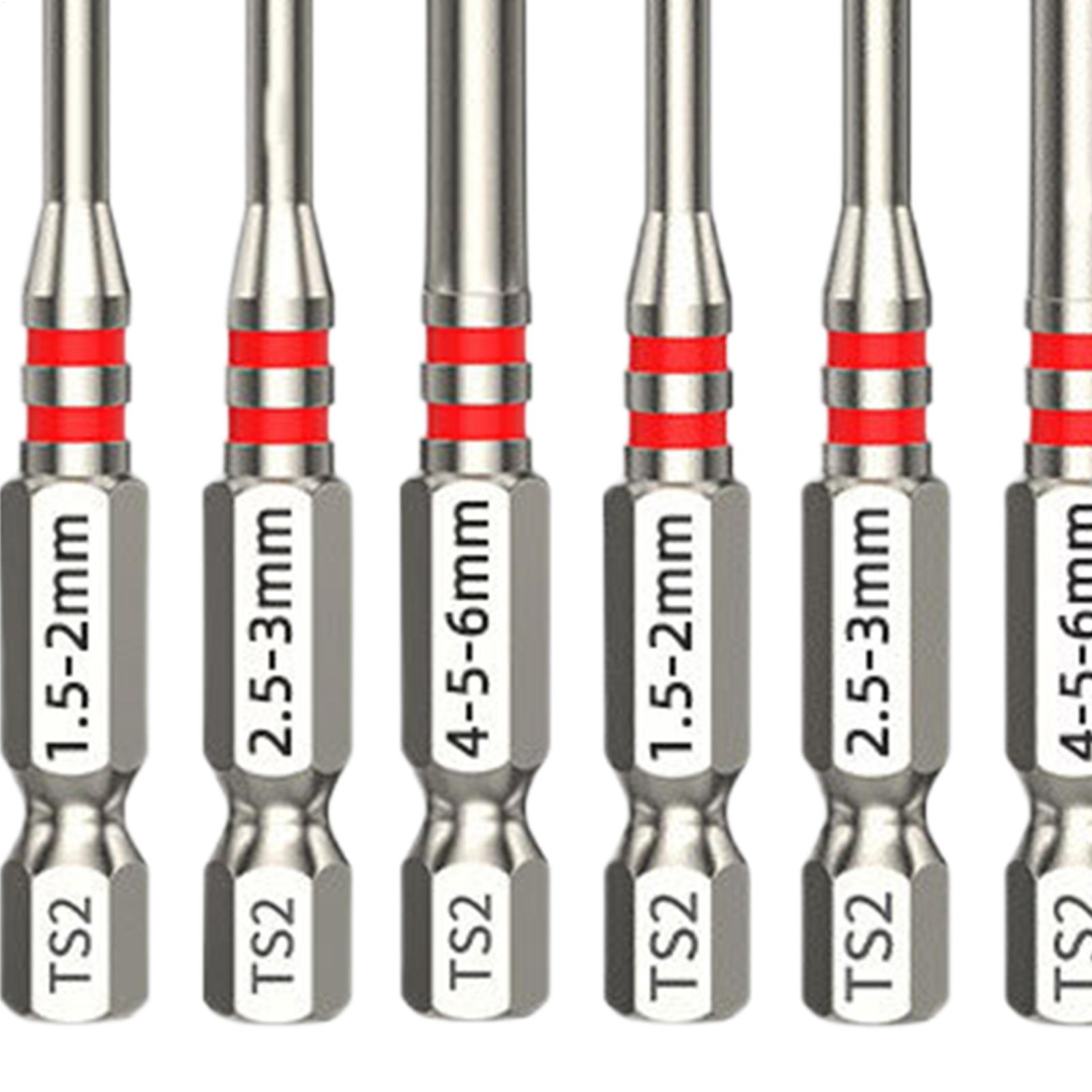 ドライバービットセット 6 ピース強力磁気六角頭ツール電動ネ - Woodworking Drill Bits のレビューと価格