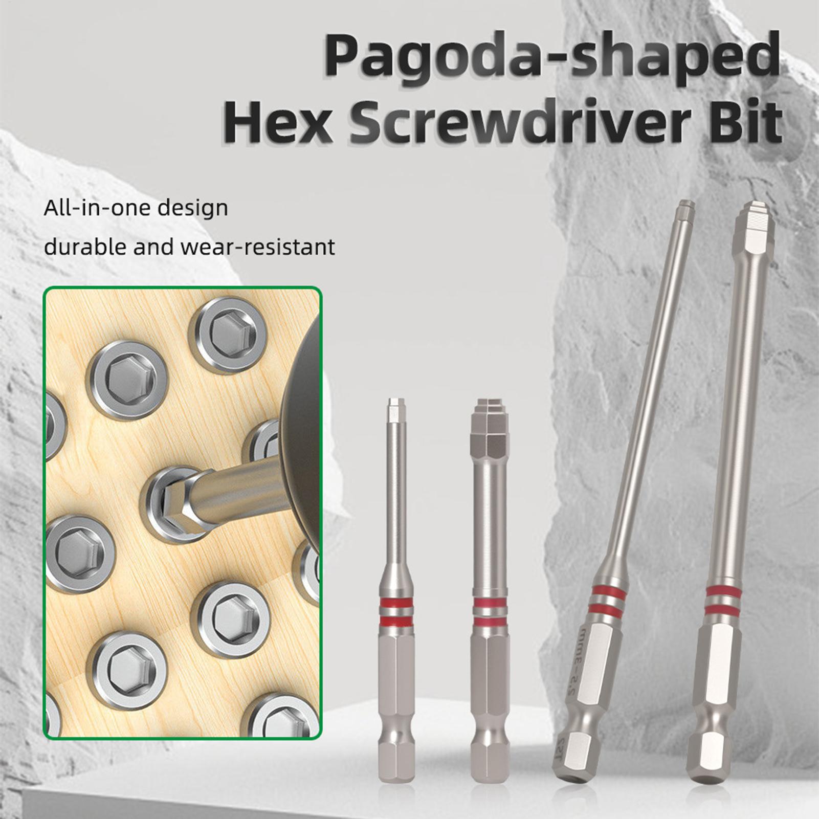 ドライバービットセット 6 ピース強力磁気六角頭ツール電動ネ - Woodworking Drill Bits のレビューと価格