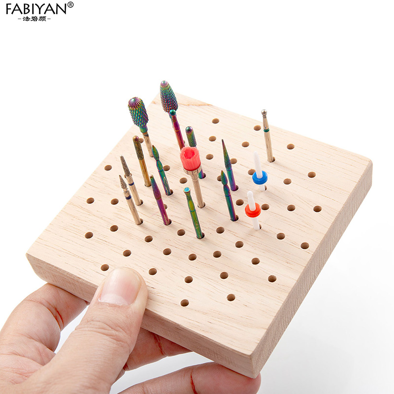 木製研磨ヘッド収納ボード ネイルドリルビットオーガナイザー  - Woodworking Drill Bits のレビューと価格