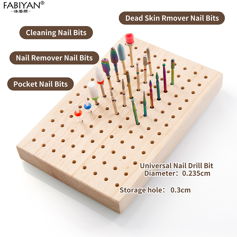 木製研磨ヘッド収納ボード ネイルドリルビットオーガナイザー  - Woodworking Drill Bits のレビューと価格