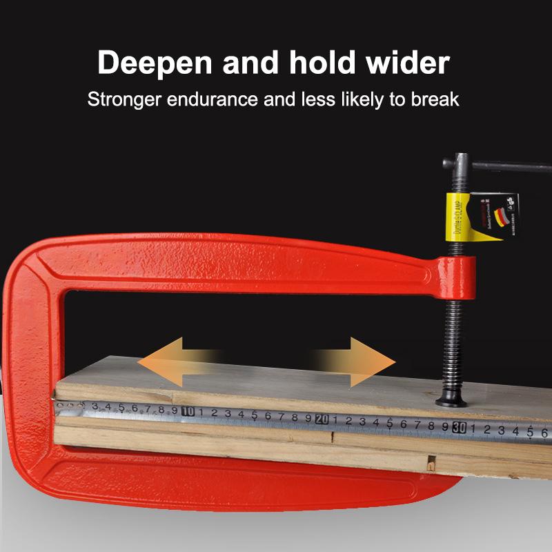 Gクランプ ディープリーチCクランプ 1/1.5/2インチ  - Woodworking Industry のレビューと価格