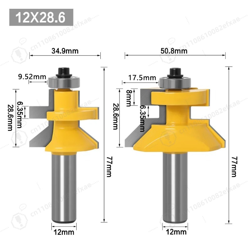 2個セット 1/2インチシャンク V溝＆タングルータービット - Woodworking Quotes のレビューと価格