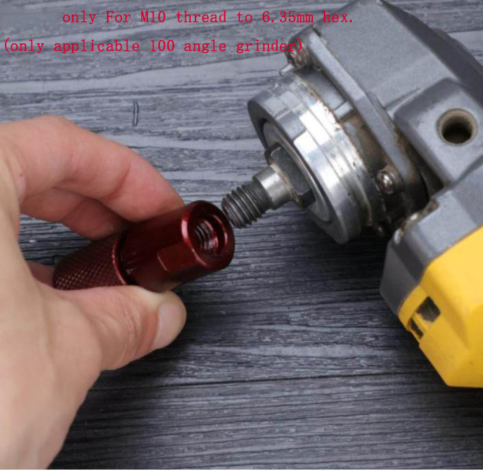 アングルグラインダーアダプター M10 から 6.35 ミリ - Woodworking Or Woodworking のレビューと価格