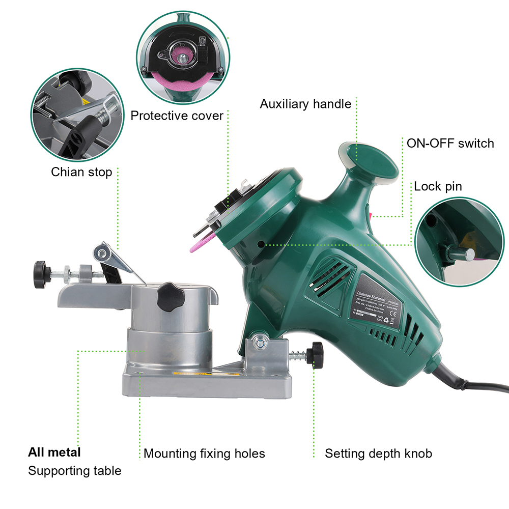 POSENPRO 250W チェーンソー研磨機 4インチ電動 - Woodworking Electric Saw のレビューと価格