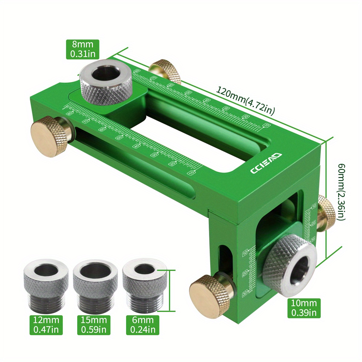 スクリュー治具 2-in-1 調整可能な木工掘削パンチャーロ - Woodworking Drill Bits のレビューと価格