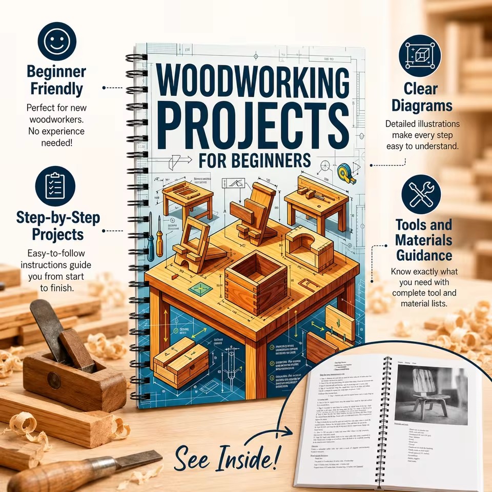 初心者向け簡単木工プラン DIYホームクラフトプロジェクト  - Woodworking Ideas For Beginners のレビューと価格