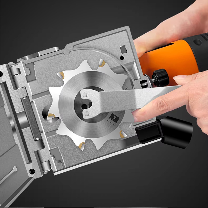 760W 木工スロッティングマシン 角度調整可能 穴なし接合 - Woodworking Machinery のレビューと価格