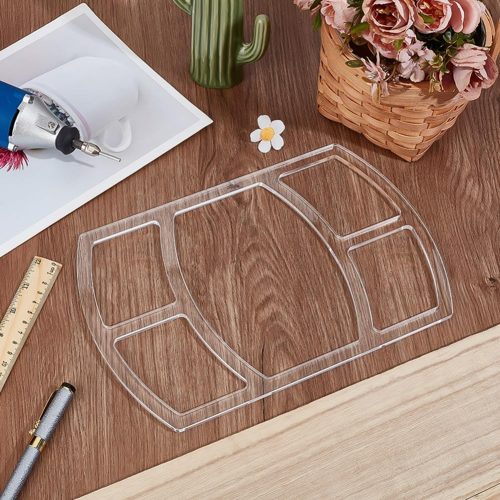 5ポケットバレットトレイルーターテンプレート長方形アクリル木 - Woodworking Templates のレビューと価格