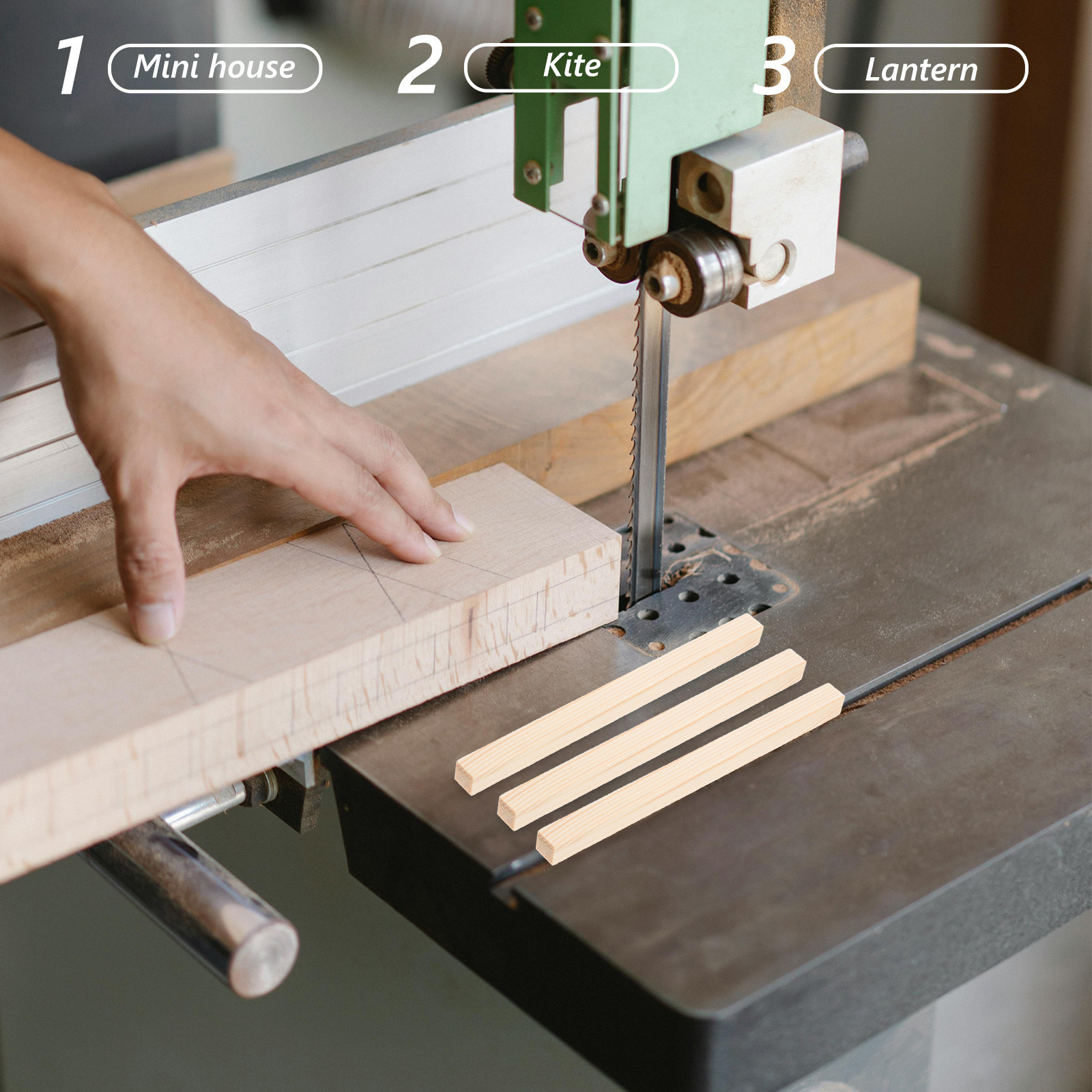 50個入り未完成木製クラフト用品 正方形ダボ棒 家具ミニチュ - Woodworking Easy Projects のレビューと価格