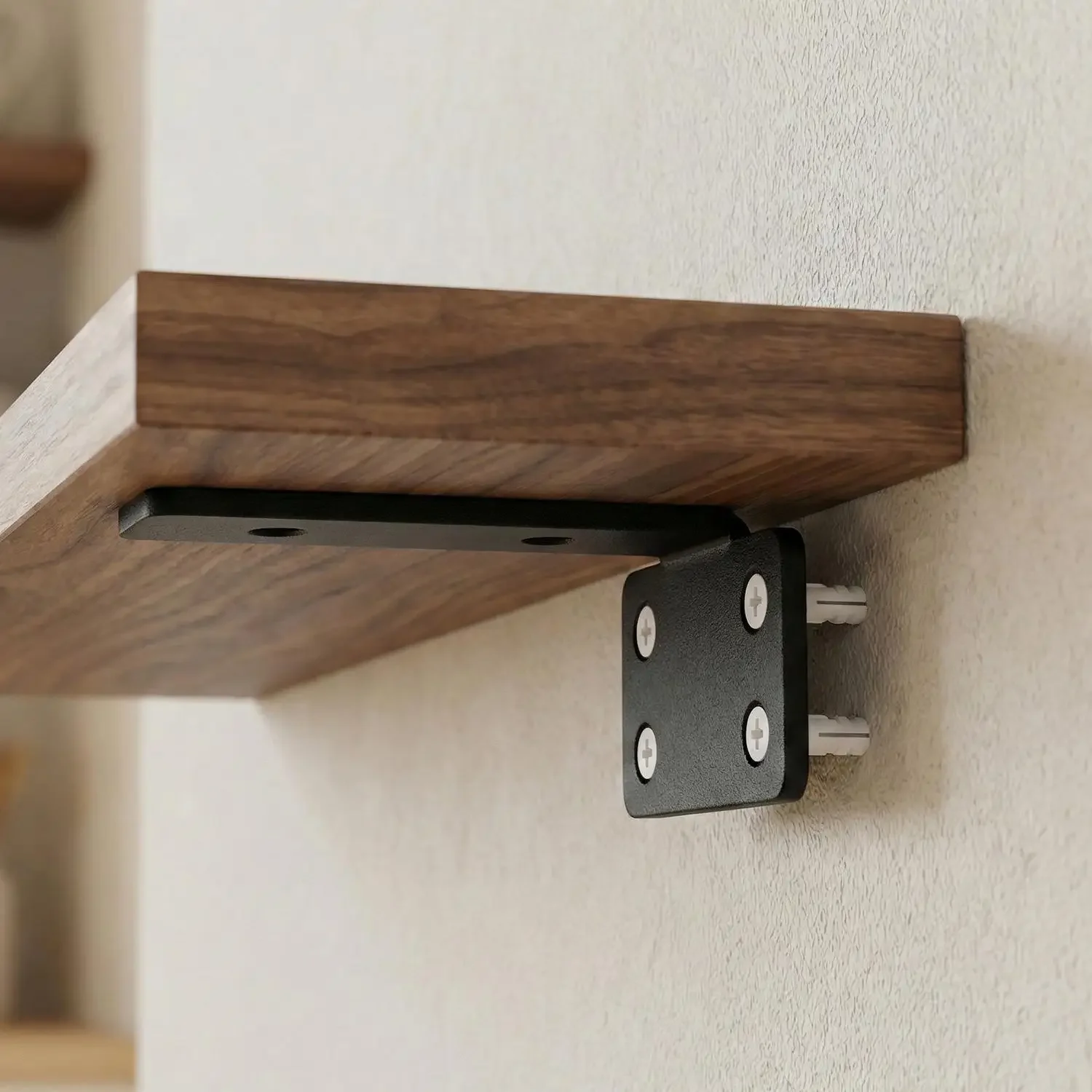 2セットの頑丈なフローティングシェルフブラケット、拡張ネジ付 - Woodworking Ebook のレビューと価格