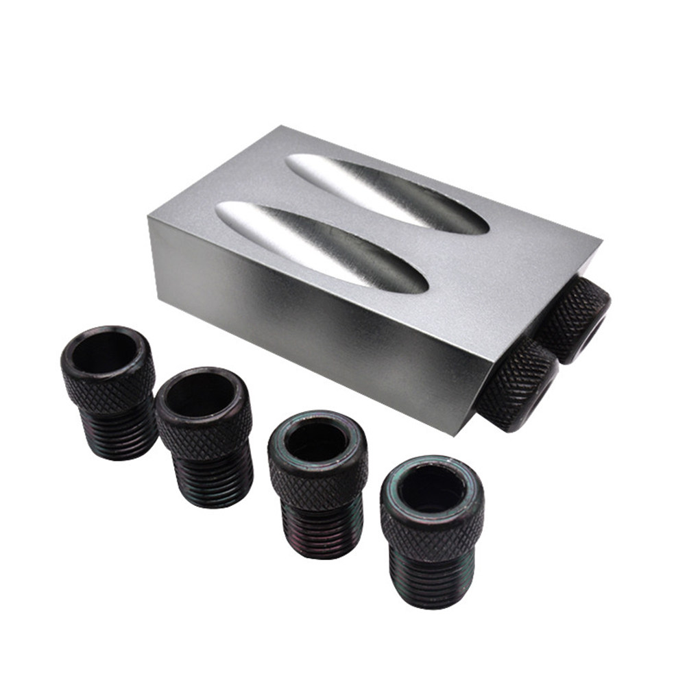 34個入り斜め穴ドリルセット 15度角度 グレー 木工用ロケ - Woodworking Drill Bits のレビューと価格