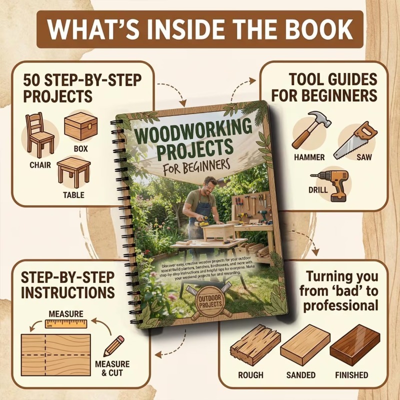 初心者向け木工プロジェクトプラン シンプルなDIYホームクラ - Woodworking Ideas For Beginners のレビューと価格