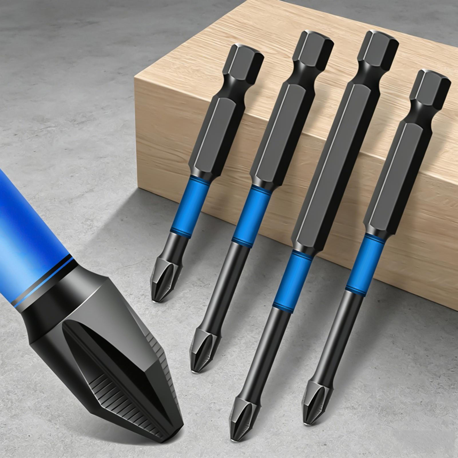 ドライバービットセット 6 ピース磁気ヘビーデューティーフィ - Woodworking Drill Bits のレビューと価格