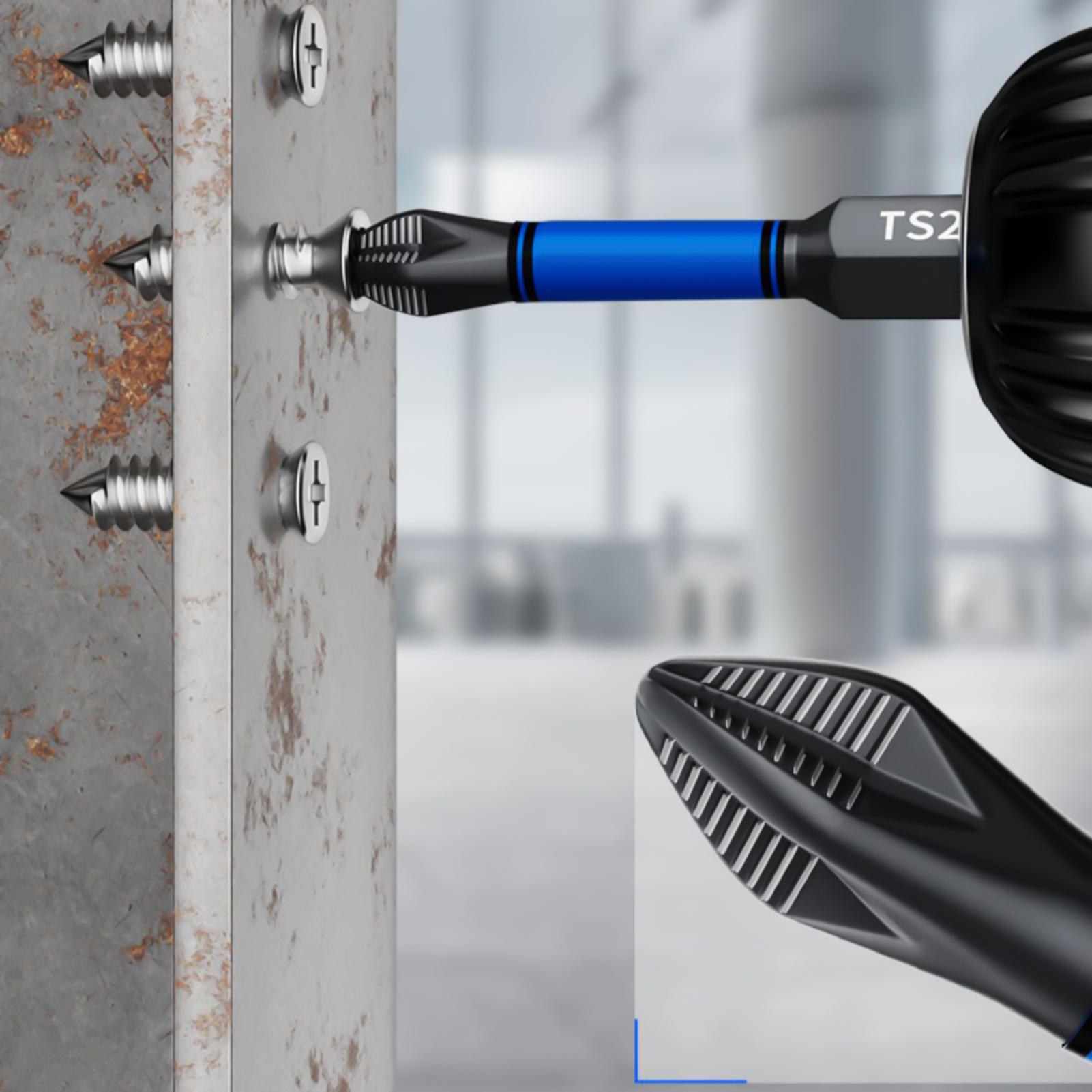 ドライバービットセット 6 ピース磁気ヘビーデューティーフィ - Woodworking Drill Bits のレビューと価格